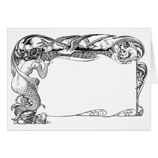 人魚およびカモメ (正面横)