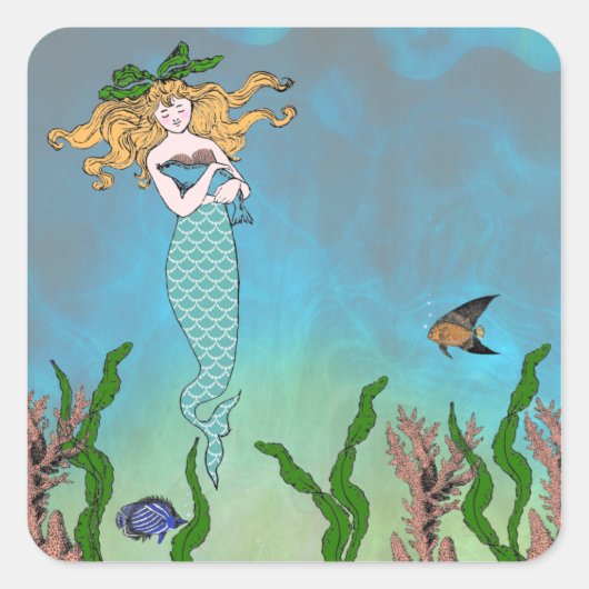 人魚およびシール スクエアシール (正面)
