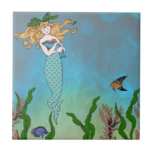 人魚およびシール タイル (正面)