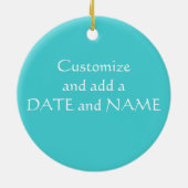 人魚およびタツノオトシゴのオーナメント セラミックオーナメント (裏面)