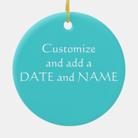 人魚およびタツノオトシゴのオーナメント セラミックオーナメント (裏面)