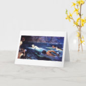 人魚およびトリトン カード (黄色い花)