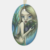 人魚およびナマズ セラミックオーナメント (左)