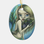 人魚およびナマズ セラミックオーナメント (裏面)