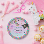 人魚および海賊紙のパーティーのプレート ペーパープレート (パーティー)