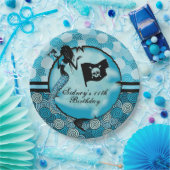 人魚および海賊誕生日 ペーパープレート (パーティー)