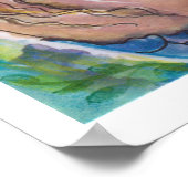 人魚かわいらしと海馬のポスター ポスター (角)