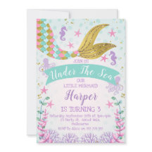 人魚か海の下の誕生日