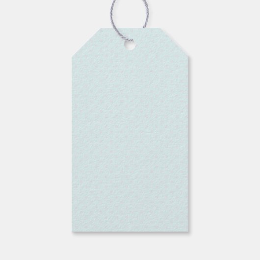 人魚がイルカに乗って海の下で感謝を伝える ギフトタグ (裏面)