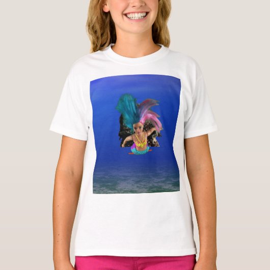 人魚がロブスターを救う。 Tシャツ (正面)