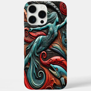 人魚が優雅に海の鮮やか中を泳ぐ iPhone 16 PRO MAXケース