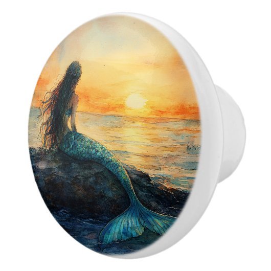 人魚が日の出の芸術を見る|過去記事 セラミックノブ (右)