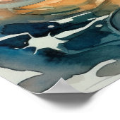 人魚が水面で歌っている ポスター (角)