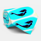 人魚が泳ぐ青 ネクタイ (ロール)