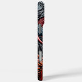 人魚が海アートカラフルで泳ぐ Case-Mate iPhoneケース (裏面 / 右)