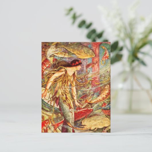 人魚が王冠を待っている ポストカード (スタンド正面)