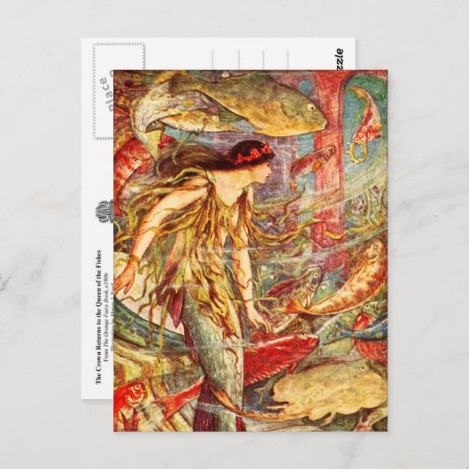 人魚が王冠を待っている ポストカード (正面/裏面)