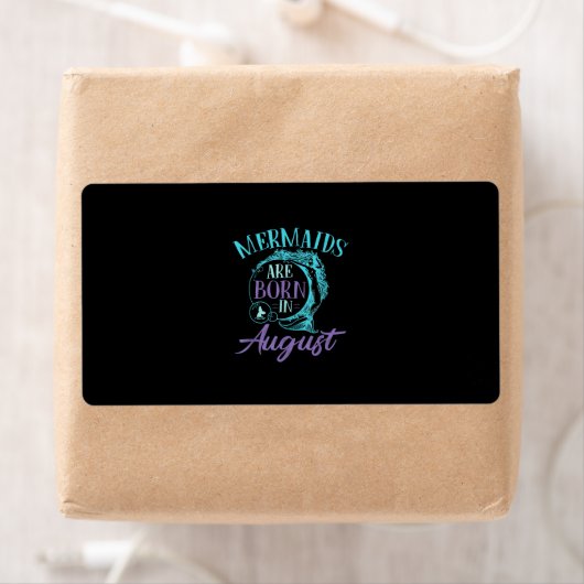 人魚が生まれ誕生日 ラベル (インサイチュ)