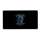 人魚が生まれ誕生日 ラベル (正面)