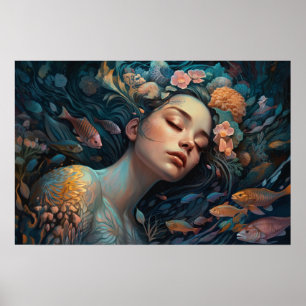 人魚が礁の中で眠っている ポスター