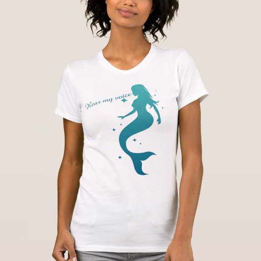 人魚が私の声を聞く Tシャツ (正面)