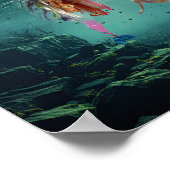 人魚たちが楽しんでいます。 ポスター (角)