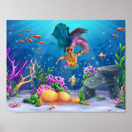 人魚たちが楽しんでいます。 ポスター (正面)