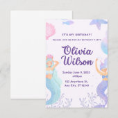 人魚たちのパーティーしよう 招待状 (正面/裏面)