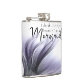 人魚だから魚のように飲む |紫 フラスク (右)