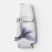 人魚だから魚のように飲む |紫 ボトルクーラー (正面)