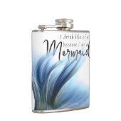 人魚だから魚のように飲む |青 フラスク (右)