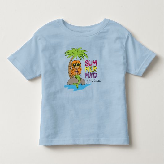 人魚ちゃん可愛い子供たち トドラーTシャツ (正面)