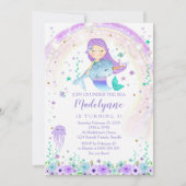 人魚とイッカクの誕生日招待状 招待状 (正面)