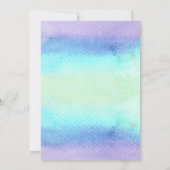 人魚とイッカクの誕生日招待状 招待状 (裏面)