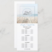 人魚とイルカの海食 メニュー (正面/裏面)