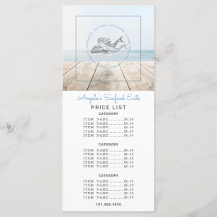 人魚とイルカの海食 メニュー