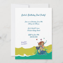 人魚とイルカの赤ちゃんの招待状 招待状