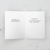 人魚とイルカの赤ちゃんの誕生日カードをカスタマイズ 招待状 (内部)