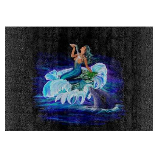 人魚とイルカ カッティングボード (正面)
