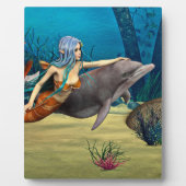 人魚とイルカ フォトプラーク (正面)
