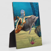 人魚とイルカ フォトプラーク (側面)