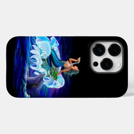 人魚とイルカ Case-Mate iPhoneケース (裏面 (横))