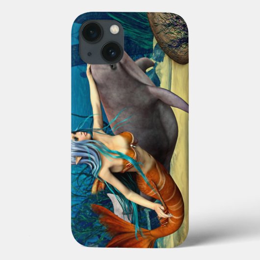 人魚とイルカ Case-Mate iPhoneケース (裏面)