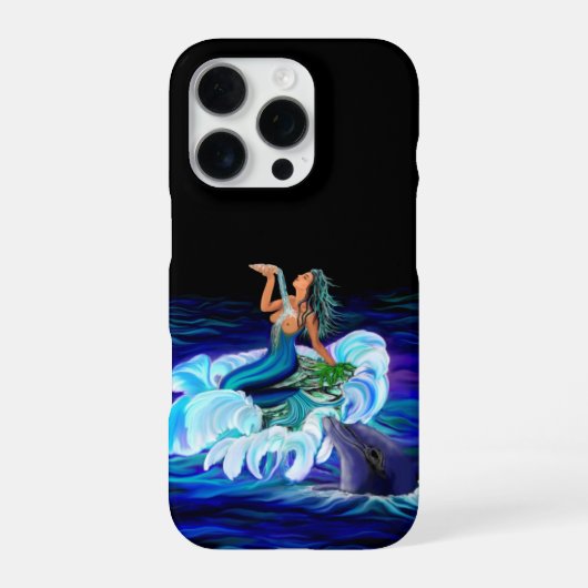 人魚とイルカ iPhoneケース (裏面)