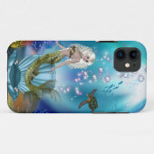 人魚とウミガメ Case-Mate iPhoneケース (裏面(横))