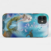 人魚とウミガメ Case-Mate iPhoneケース (裏面(横))