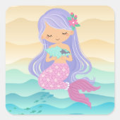 人魚とコンシェル スクエアシール (正面)