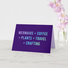 人魚とコーヒーと植物 カード