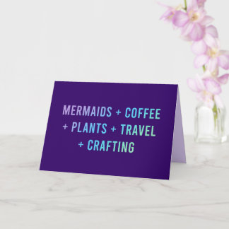 人魚とコーヒーと植物 カード