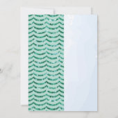 人魚とサメの共同男子女子誕生日 招待状 (裏面)